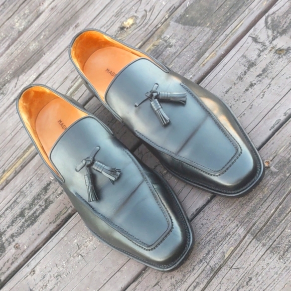 Magnanni Black Leather Tasseled Loafer # 14148 - Picture 17 of 17